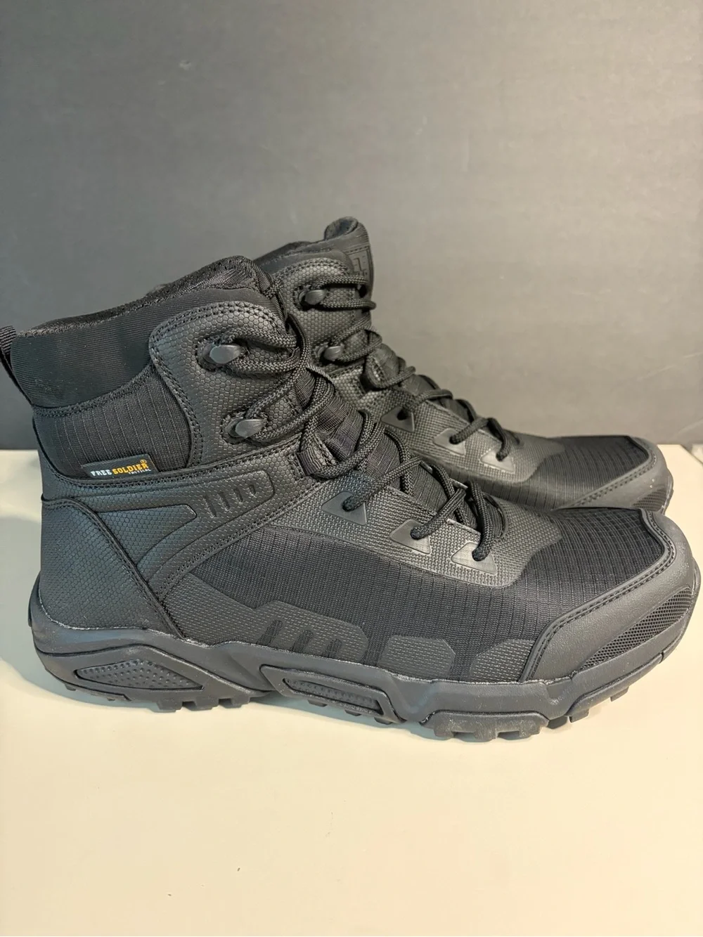 Free Soldier Men’s Black Tactical Boots